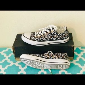 CONVERSE All Star Low Top Faux Fur Animal Print